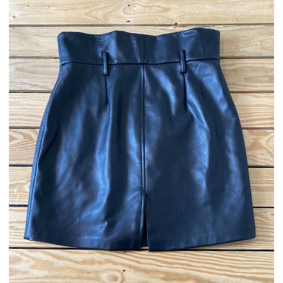 NEW Blank NYC Faux Leather Skirt Size 30 Women’s Black - Picture 2 of 7